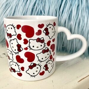 Hello Kitty, Ceramic, Coffee, Mug, Valentines Day, Hearts, Large, 16oz, Mug, NWT